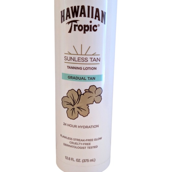 Hawaiian Tropic Sunless Tan Tanning Lotion Gradual 12.6 fl oz 2 Bottles - Picture 3 of 6